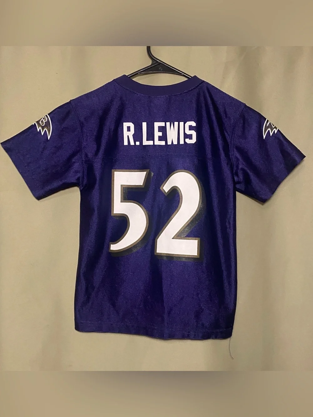 NFL Kids Purple #52 Ravens Football Jersey Boys M (5/6)
